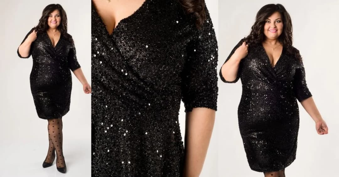 Plus size: Sylwestrowe bluzki z cekinami, które zachwycają