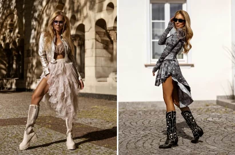 Stylizacje z butami na koturnie: Modne i wygodne rozwiązania