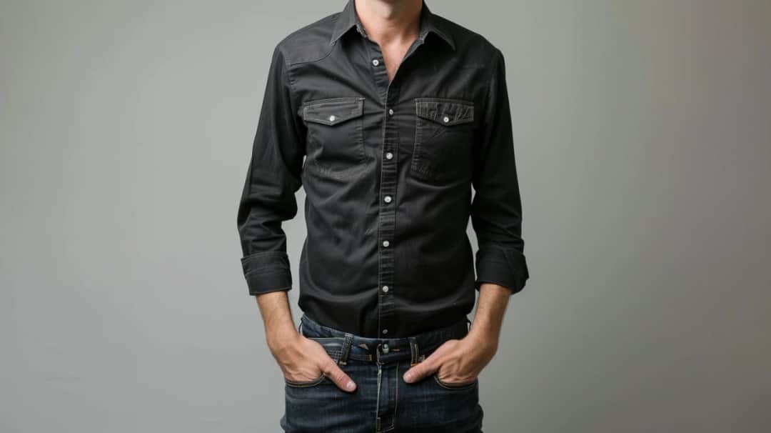 Stylowe połączenia: Czarna koszula i jeansy dla Ciebie