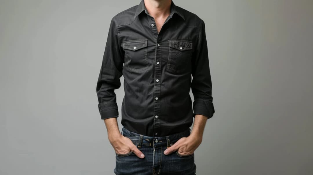 Stylowe połączenia: Czarna koszula i jeansy dla Ciebie