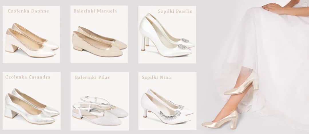 Jakie buty do śmietankowej sukni ślubnej, by uniknąć dyskomfortu?