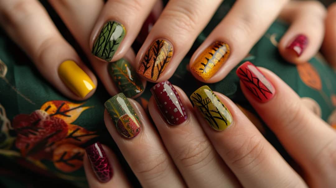 Jesienne paznokcie - trendy i inspiracje na krótkie paznokcie